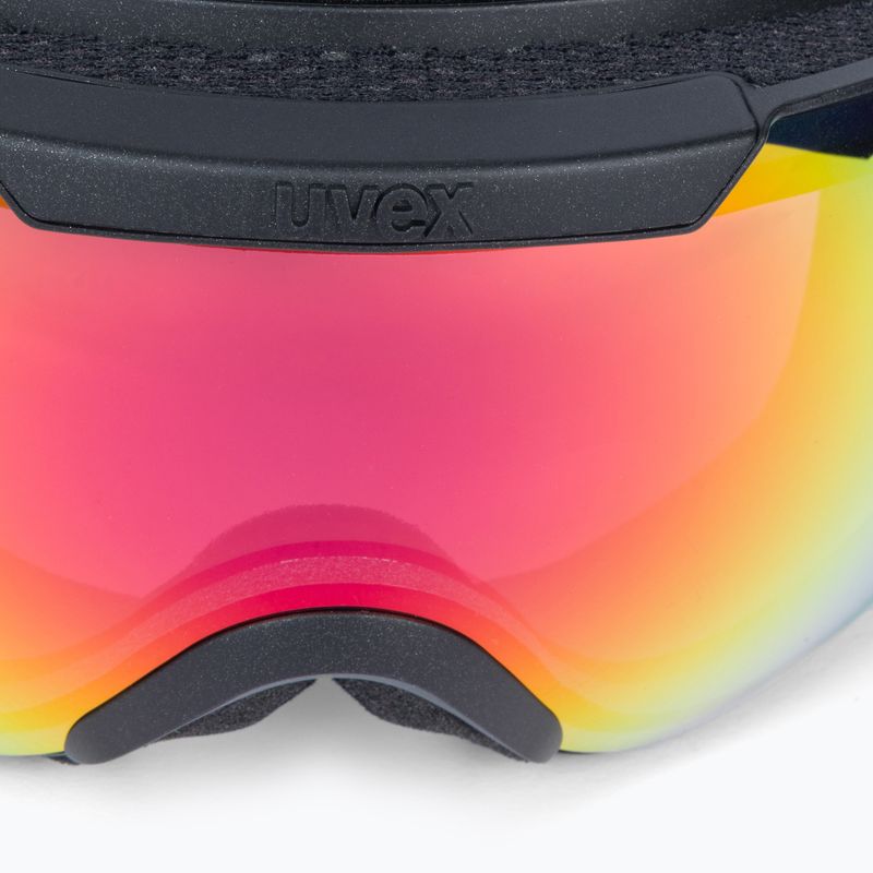 Slidinėjimo akiniai UVEX Downhill 2000 FM black mat/rainbow rose 55/0/115/26 5