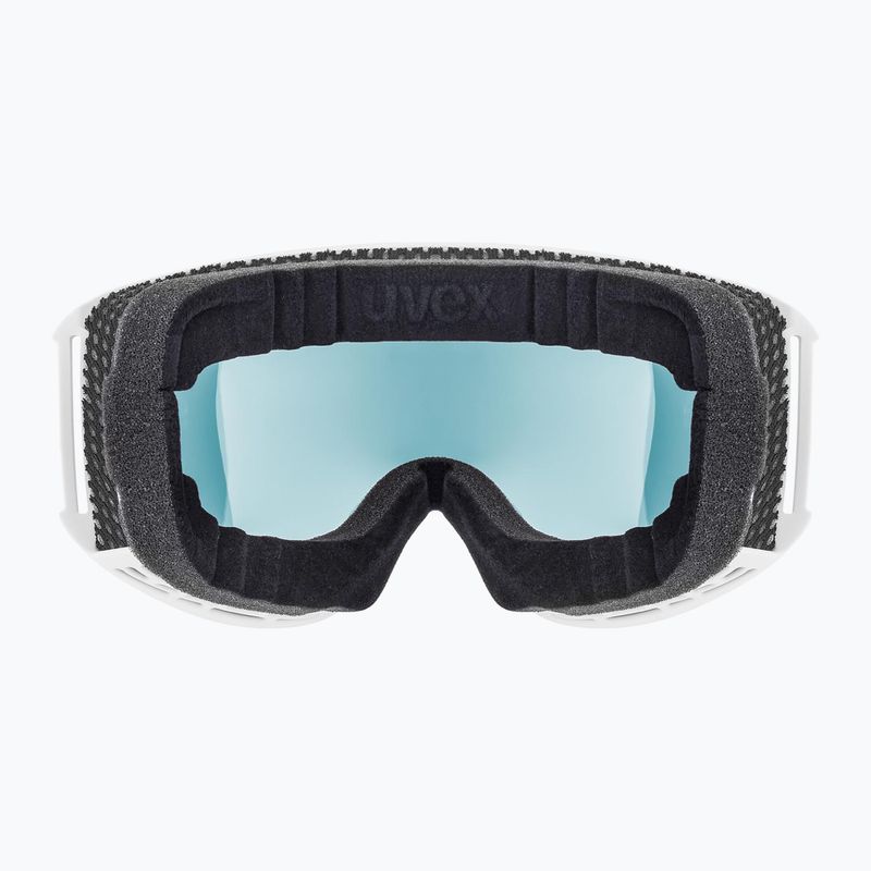 Slidinėjimo akiniai UVEX Topic white matt/mirror orange blue 5