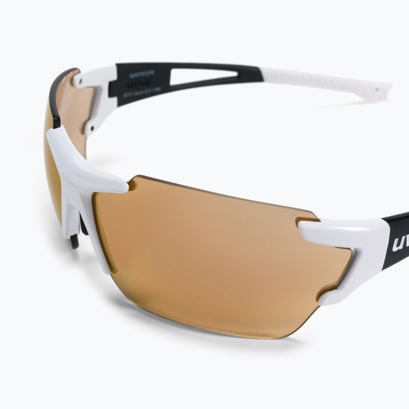 UVEX Sportstyle 803 R CV V white mat/colorvision litemirror red variomatic dviračių akiniai S5320418206 5