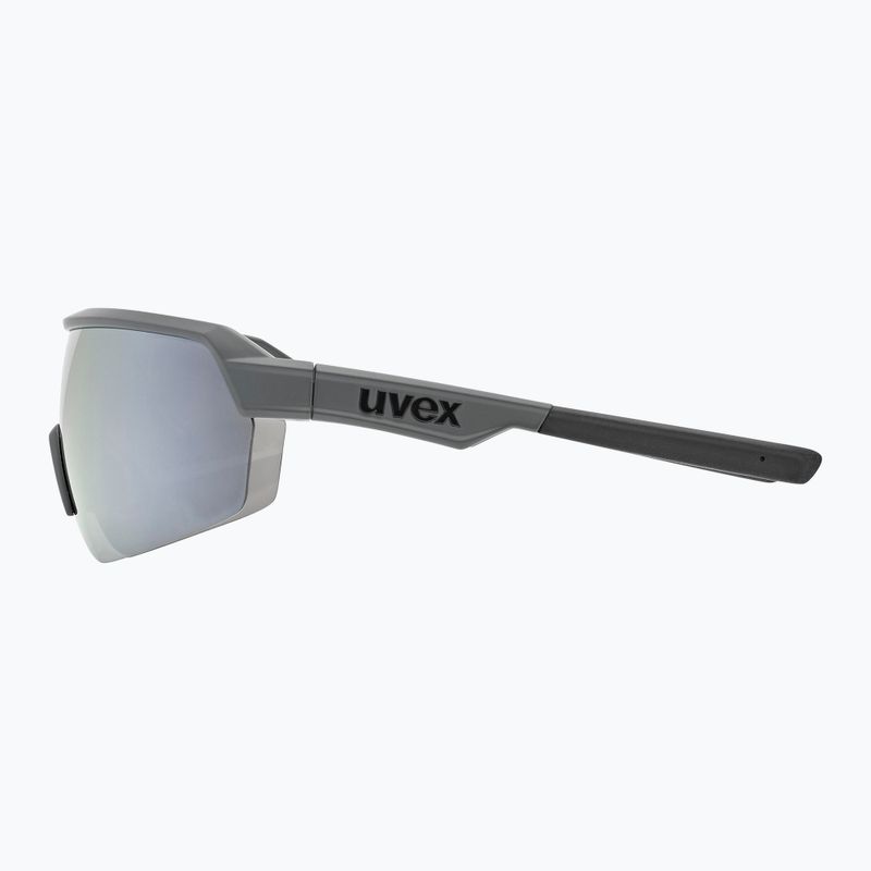 UVEX Sportstyle 227 pilki matiniai / veidrodiniai sidabriniai dviratininko akiniai S5320665516 7