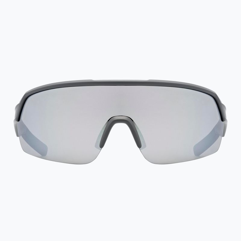 UVEX Sportstyle 227 pilki matiniai / veidrodiniai sidabriniai dviratininko akiniai S5320665516 8