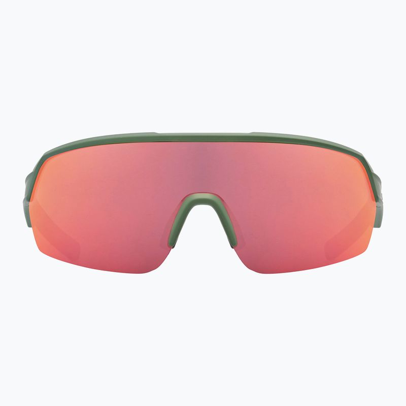 UVEX Sportstyle 227 olive mat/mirror red dviratininkų akiniai S5320667716 8