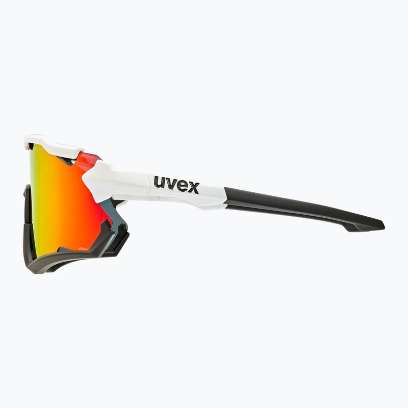 Dviračių akiniai UVEX Sportstyle 228 white black/mirror red 53/2/067/8206 9