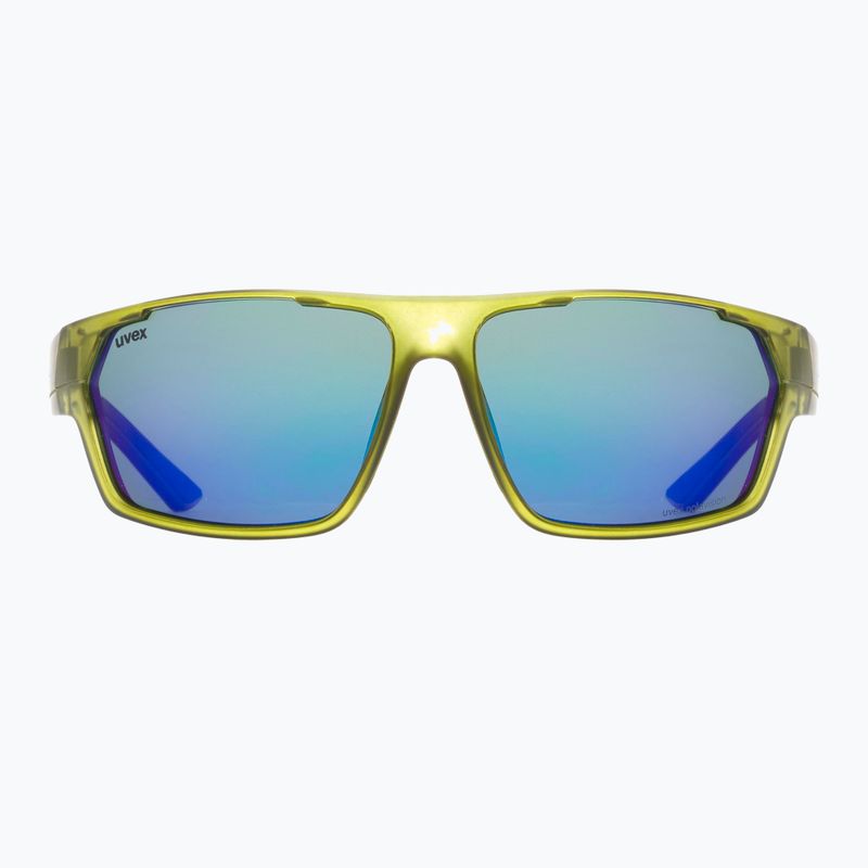UVEX Sportstyle 233 P žali matiniai/poliariniai veidrodiniai žali dviratininkų akiniai S5320977770 7