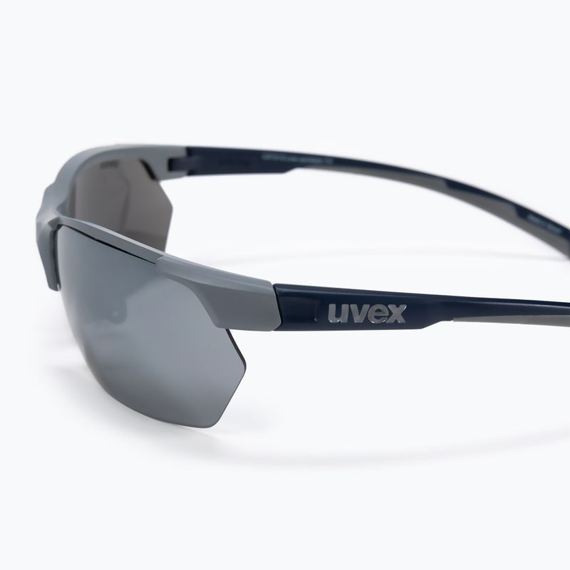UVEX Sportstyle 114 rhino deep space mat/litemirror silver/litemirror orange/clear akiniai nuo saulės 53/0/939/5416 4