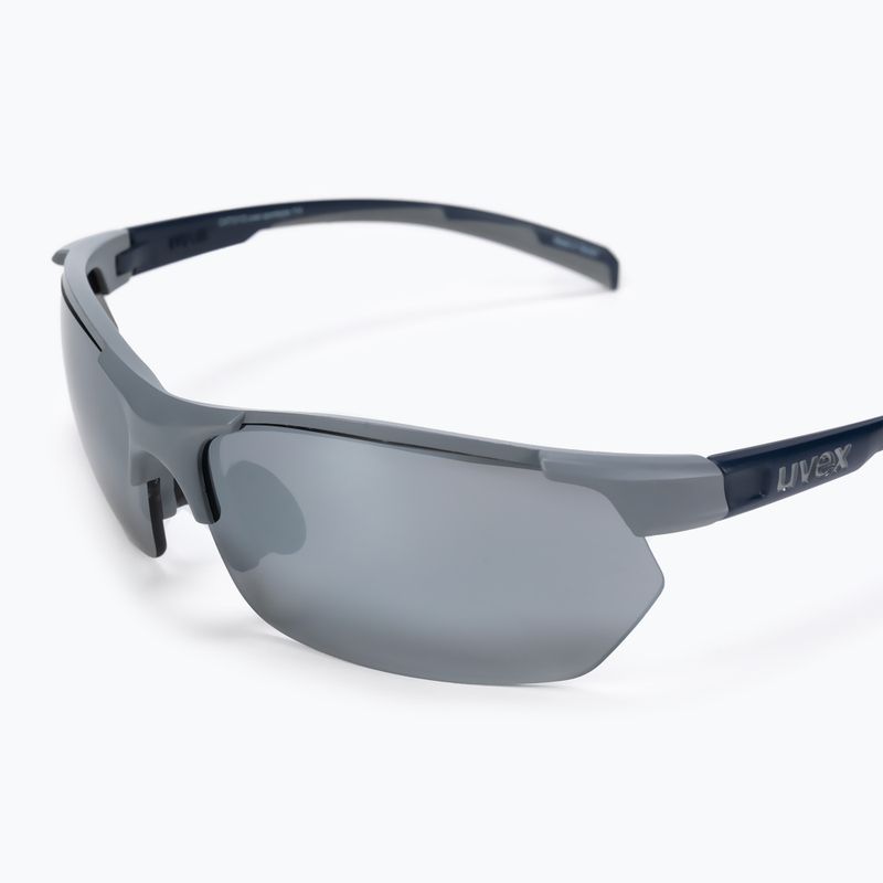 UVEX Sportstyle 114 rhino deep space mat/litemirror silver/litemirror orange/clear akiniai nuo saulės 53/0/939/5416 5