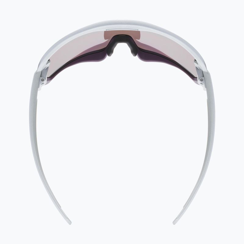 UVEX Sportstyle 231 sidabriniai slyvų matiniai/veidrodiniai raudoni dviratininkų akiniai S5320655316 7