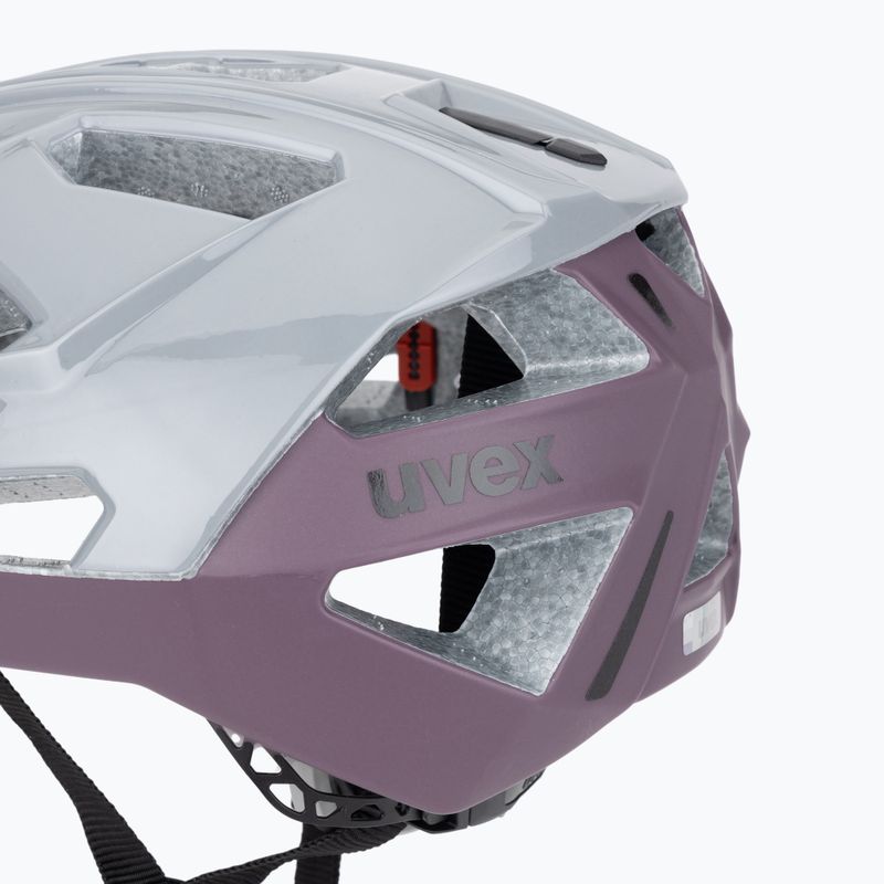 Dviračio šalmas UVEX Gravel X rhino/plum 7