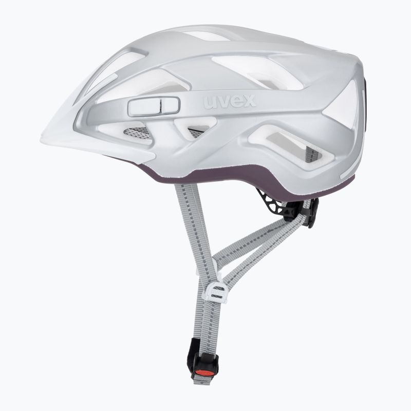 Dviračio šalmas UVEX City Active silver/plum matt 3