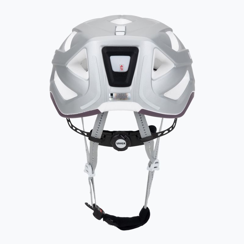 Dviračio šalmas UVEX City Active silver/plum matt 4