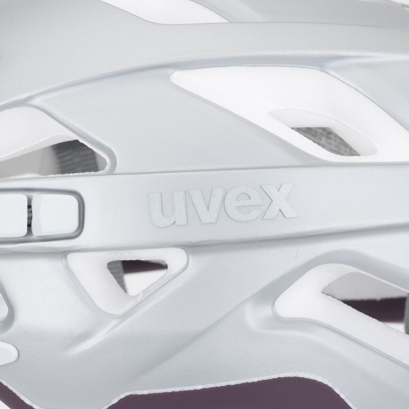 Dviračio šalmas UVEX City Active silver/plum matt 7