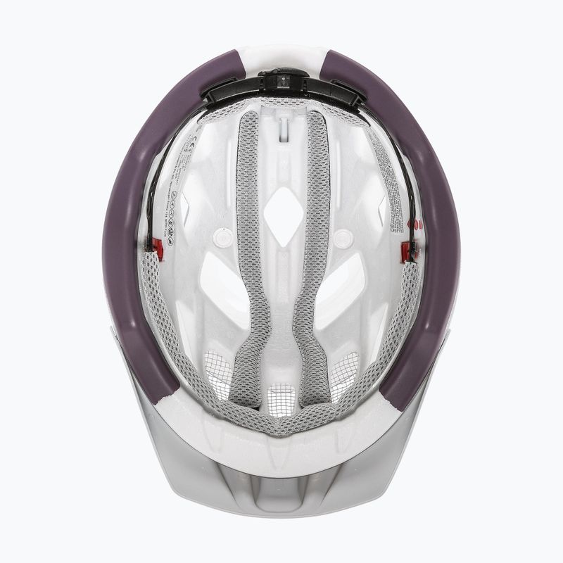 Dviračio šalmas UVEX City Active silver/plum matt 6