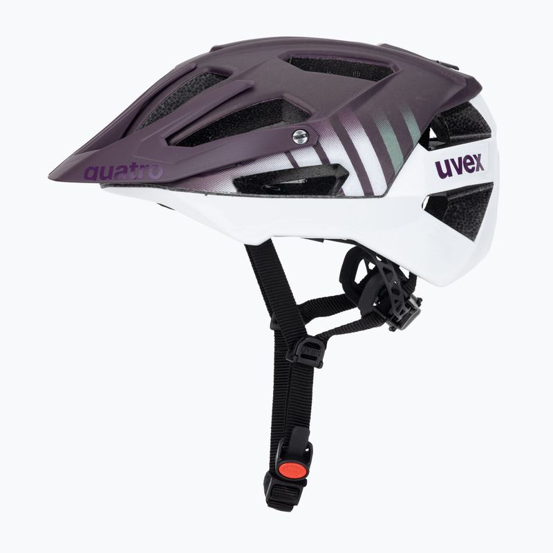 Dviračio šalmas UVEX Quatro CC plum/white matt 3