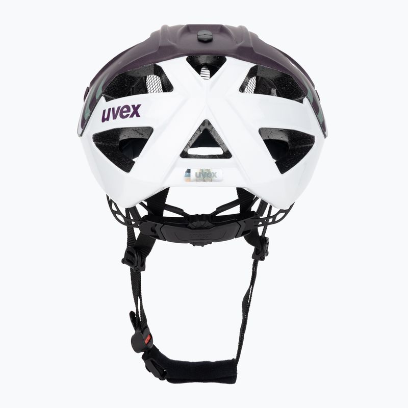 Dviračio šalmas UVEX Quatro CC plum/white matt 4