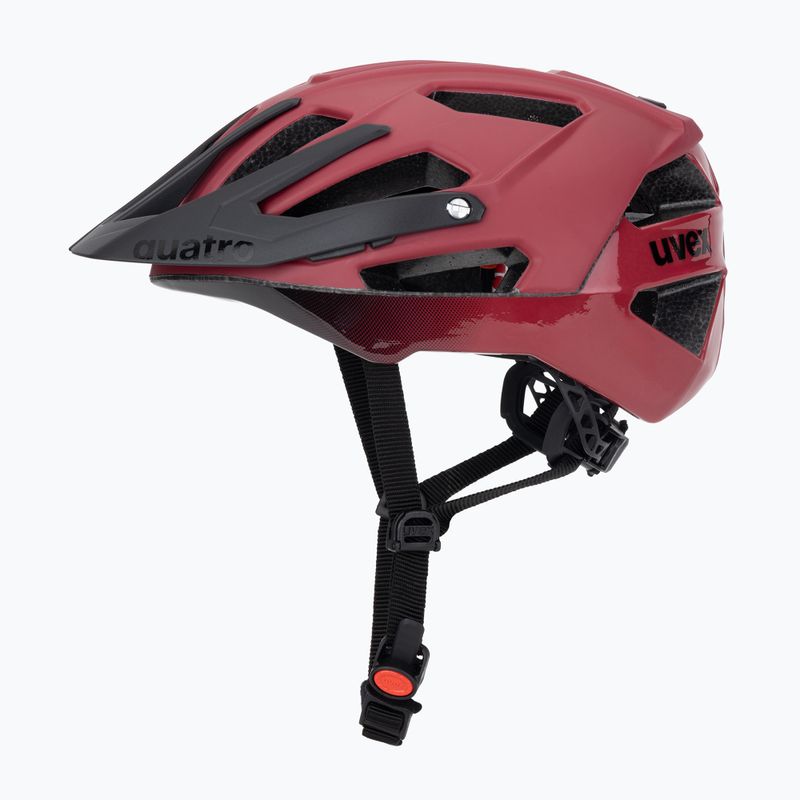 Dviračio šalmas UVEX Quatro CC red/black matt 3