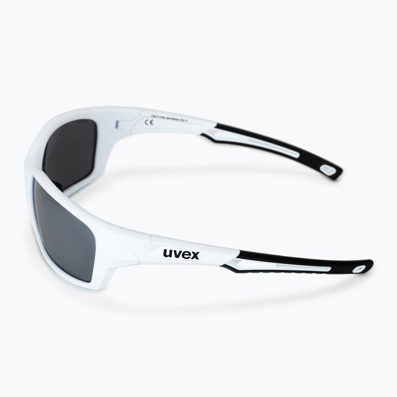 Dviratininko akiniai UVEX Sportstyle 232 P white mat/polavision mirror silver S5330028850 4
