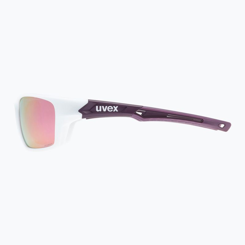 UVEX Sportstyle 232 P dviratininkų akiniai peacock prestige mat/polavision mirror pink S5330028330 6