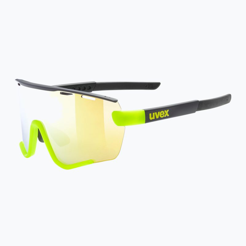 Akiniai nuo saulės UVEX Sportstyle 236 Set black yellow matt/mirror yellow