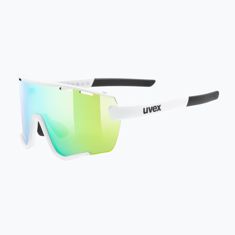 Akiniai nuo saulės UVEX Sportstyle 236 Set white matt/mirror green/clear