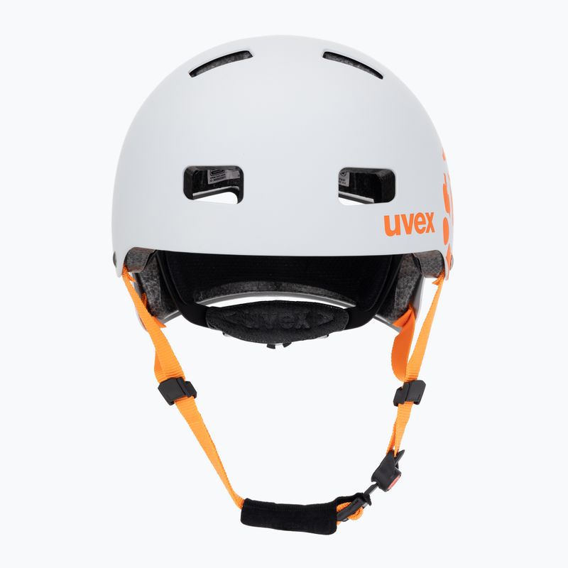 Vaikiškas šalmas UVEX Kid 3 CC dirt bike light grey/orange 2