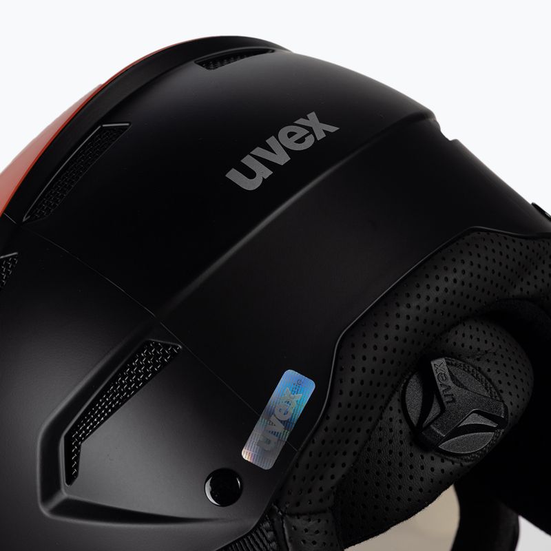 Slidinėjimo šalmas UVEX Instinct Visor black/red 56/6/260/7005 7