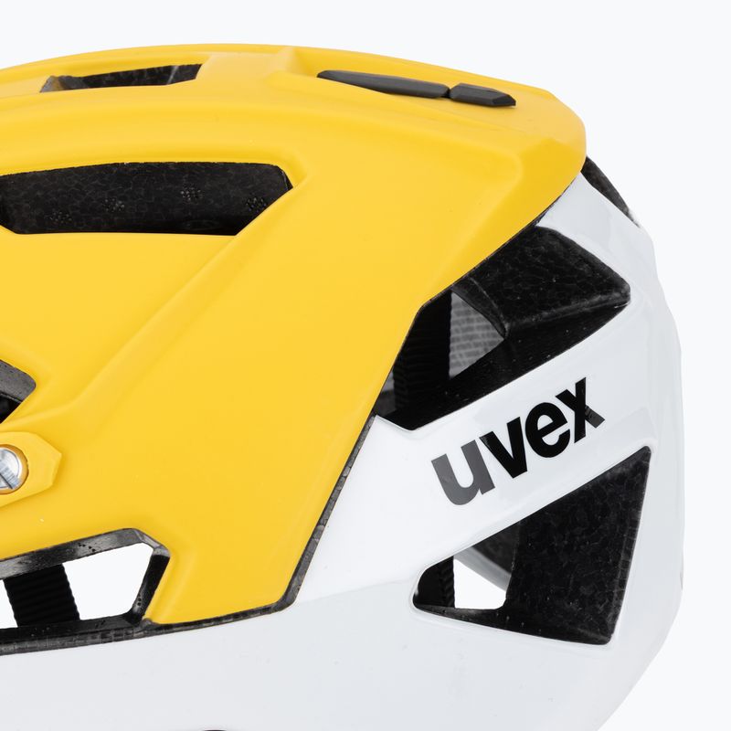 Dviračio šalmas UVEX Quatro CC sunbee/white matt 7