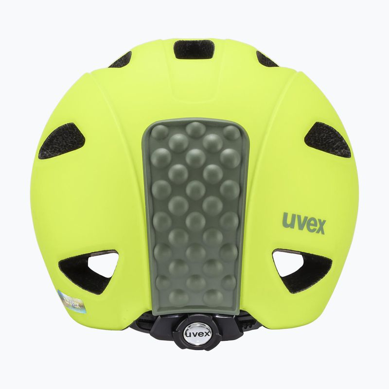 Vaikiškas dviračių šalmas UVEX Oyo neon yellow/moss green matt 8