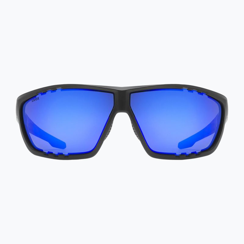 Akiniai nuo saulės UVEX Sportstyle 706 black matt/mirror blue 2