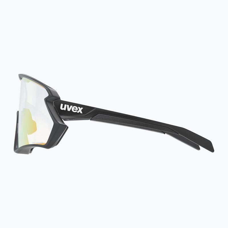 UVEX Sportstyle 231 2.0 V dviratininkų akiniai juodi matiniai/šviesiai raudoni 53/3/028/2203 3