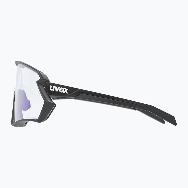 UVEX Sportstyle 231 2.0 V dviratininkų akiniai juodi matiniai/šviesiai mėlyni 53/3/028/2204 8