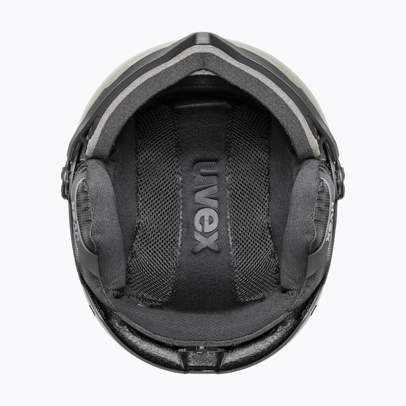 Slidinėjimo šalmas UVEX Wanted Visor Pro V black matt/variomatc smoke 10