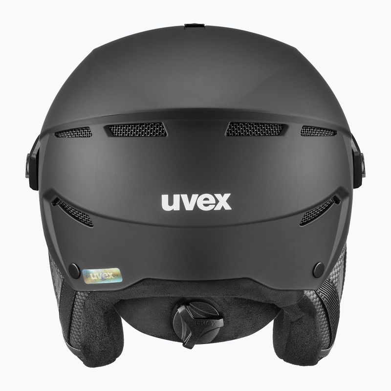 Slidinėjimo šalmas UVEX Instinct Visor PRO V black matt/silver/silver 2