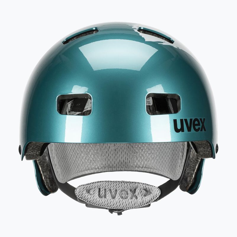 Vaikiškas šalmas UVEX Kid 3 teal / silver 2
