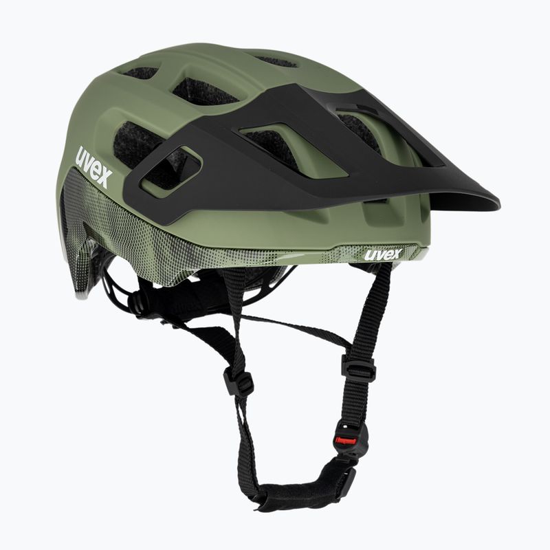 Dviračių šalmas UVEX React MIPS moss green/black matt