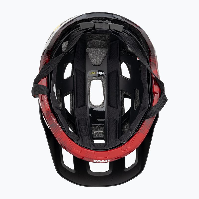 Dviračių šalmas UVEX React MIPS black/ruby red matt 5