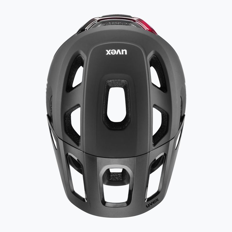 Dviračių šalmas UVEX React MIPS black/ruby red matt 9