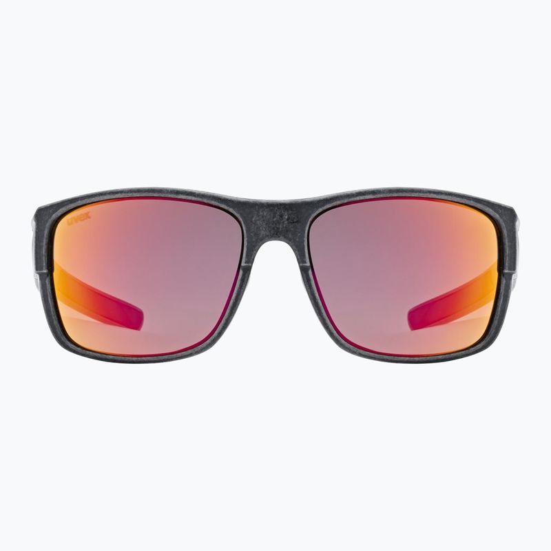 Akiniai nuo saulės UVEX Esntl Urban black matt/mirror red 2