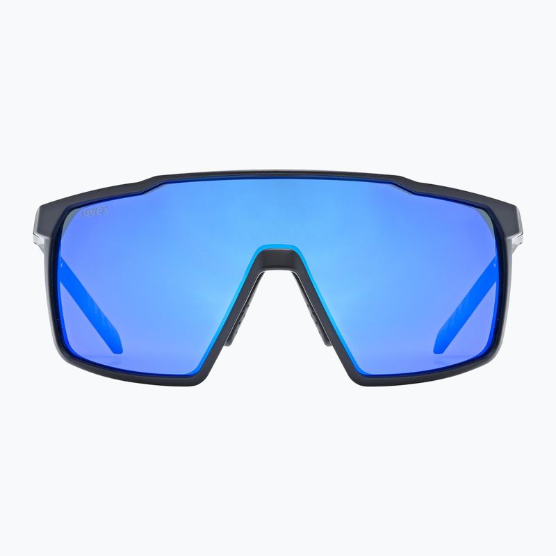 Akiniai nuo saulės UVEX Mtn Perform S black matt/mirror blue 2