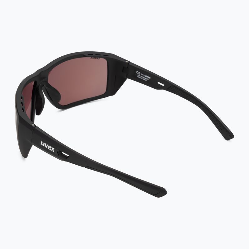 Akiniai nuo saulės UVEX Mtn Venture CV black matt/mirror pink 2