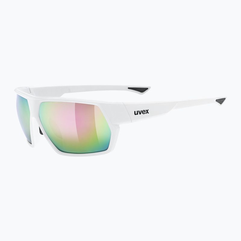 Akiniai nuo saulės UVEX Sportstyle 238 white matt/mirror pink