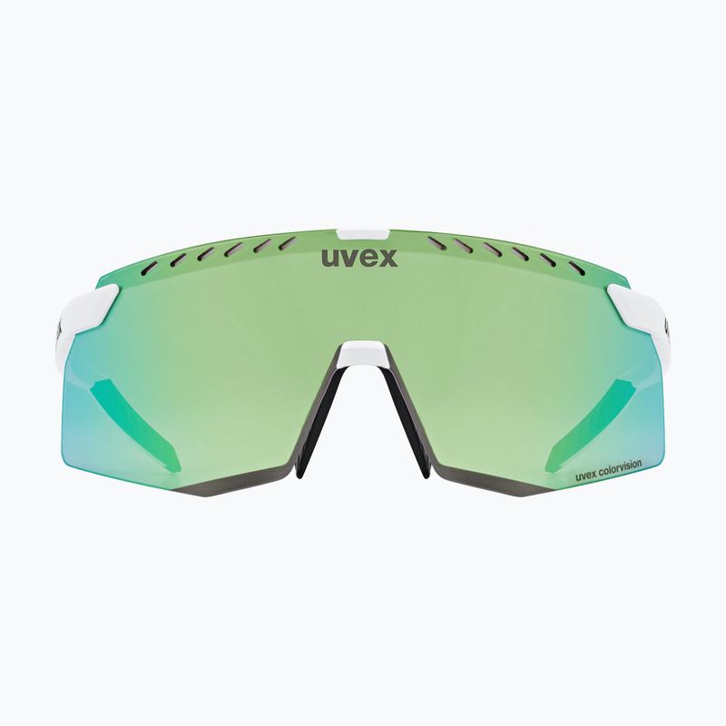 Akiniai nuo saulės UVEX Pace Stage CV white matt/mirror green 2