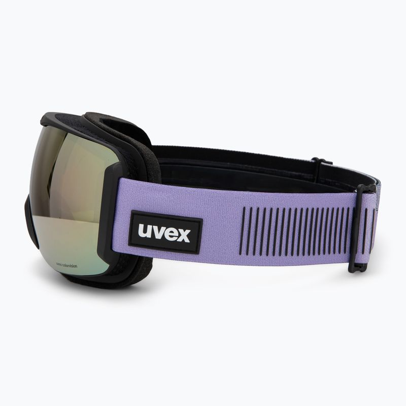 Slidinėjimo akiniai UVEX Downhill 2100 CV black matt/mirror lavender green 4