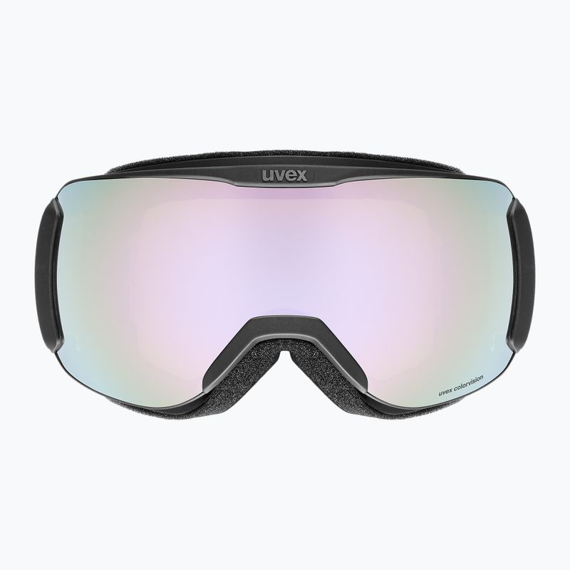 Slidinėjimo akiniai UVEX Downhill 2100 CV black matt/mirror lavender green 2