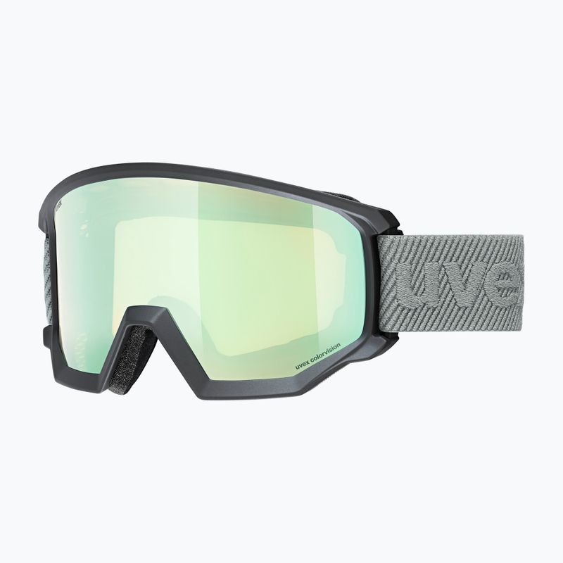 Slidinėjimo akiniai UVEX Athletic CV black matt/mirror opal colorvision yellow