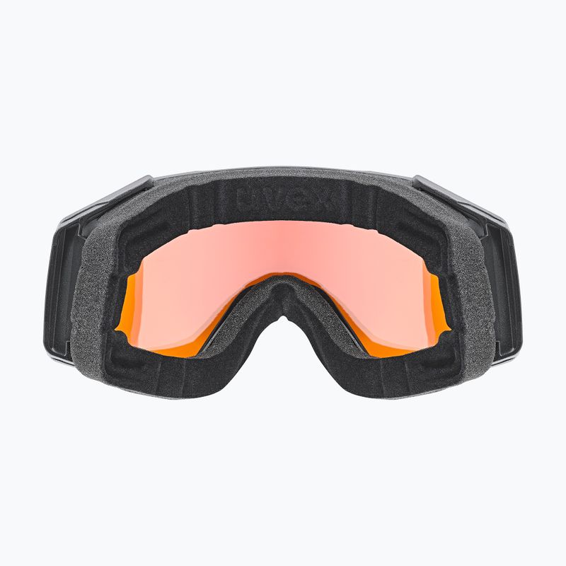 Slidinėjimo akiniai UVEX Gravity FM black matt/mirror red orange clear 3