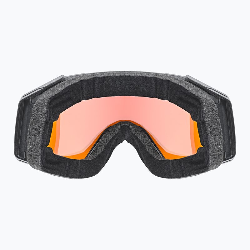 Slidinėjimo akiniai UVEX Gravity FM black matt/mirror gold orange clear 3