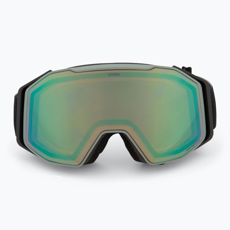 Slidinėjimo akiniai UVEX Gravity FM acid green matt/mirror opal orange clear 2