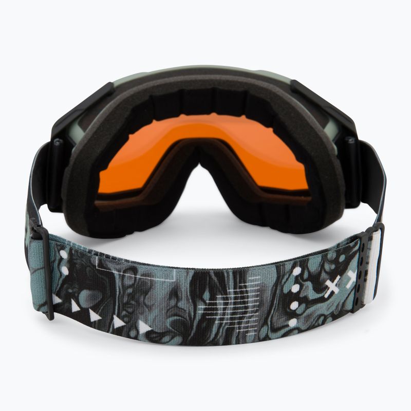 Slidinėjimo akiniai UVEX Gravity FM acid green matt/mirror opal orange clear 3