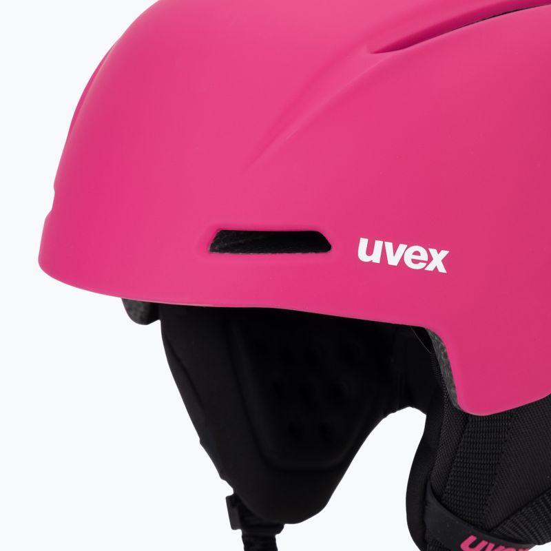 Vaikiškas slidinėjimo šalmas UVEX Viti pink matt 7
