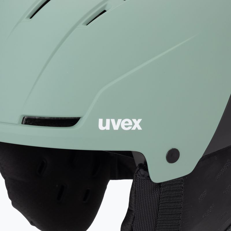 Slidinėjimo šalmas UVEX Stance MIPS oxid green/black matt 7
